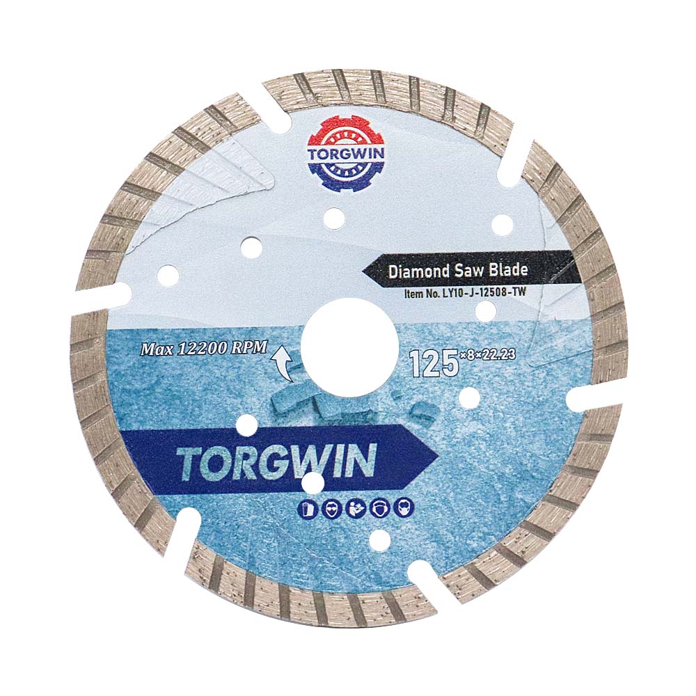 Diamond Segmen 125mm Segmen Kanthi Gigi Protèktif