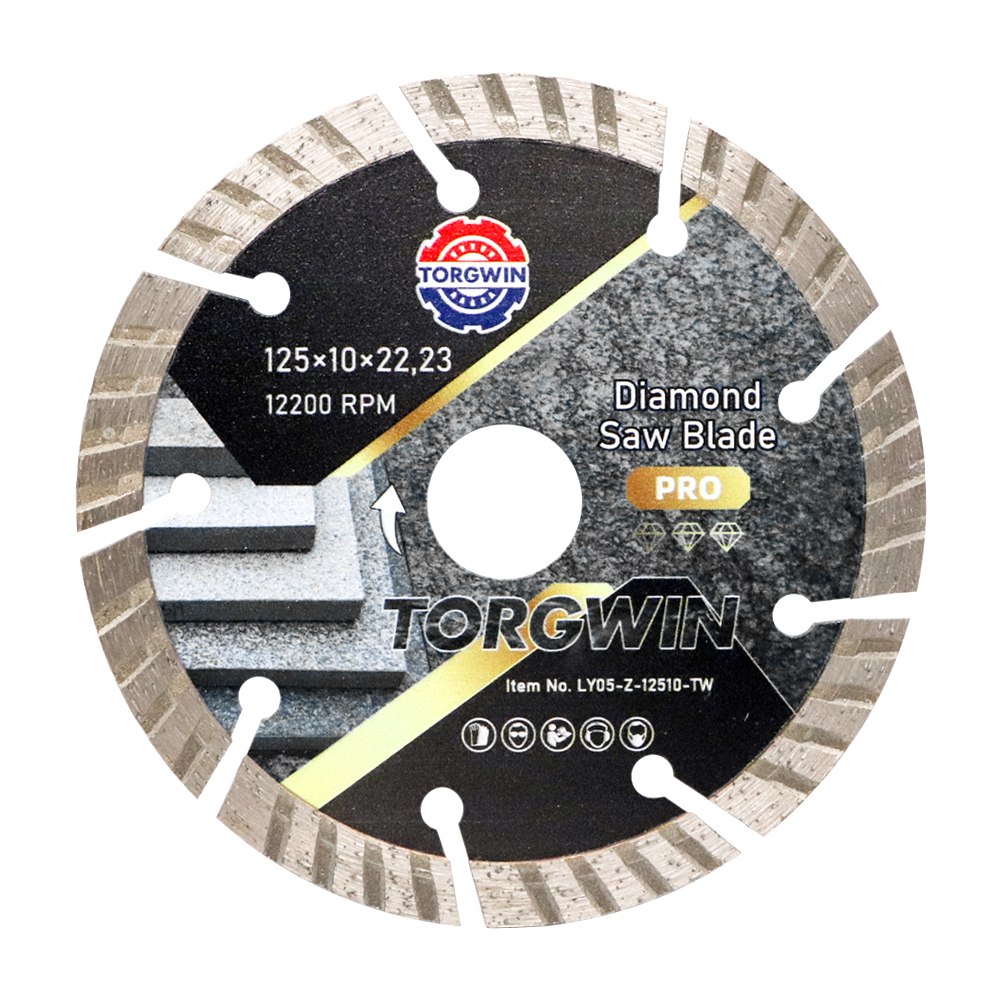 Diamond Segmen Sawijining Blade Kanggo Nglereni Granit
