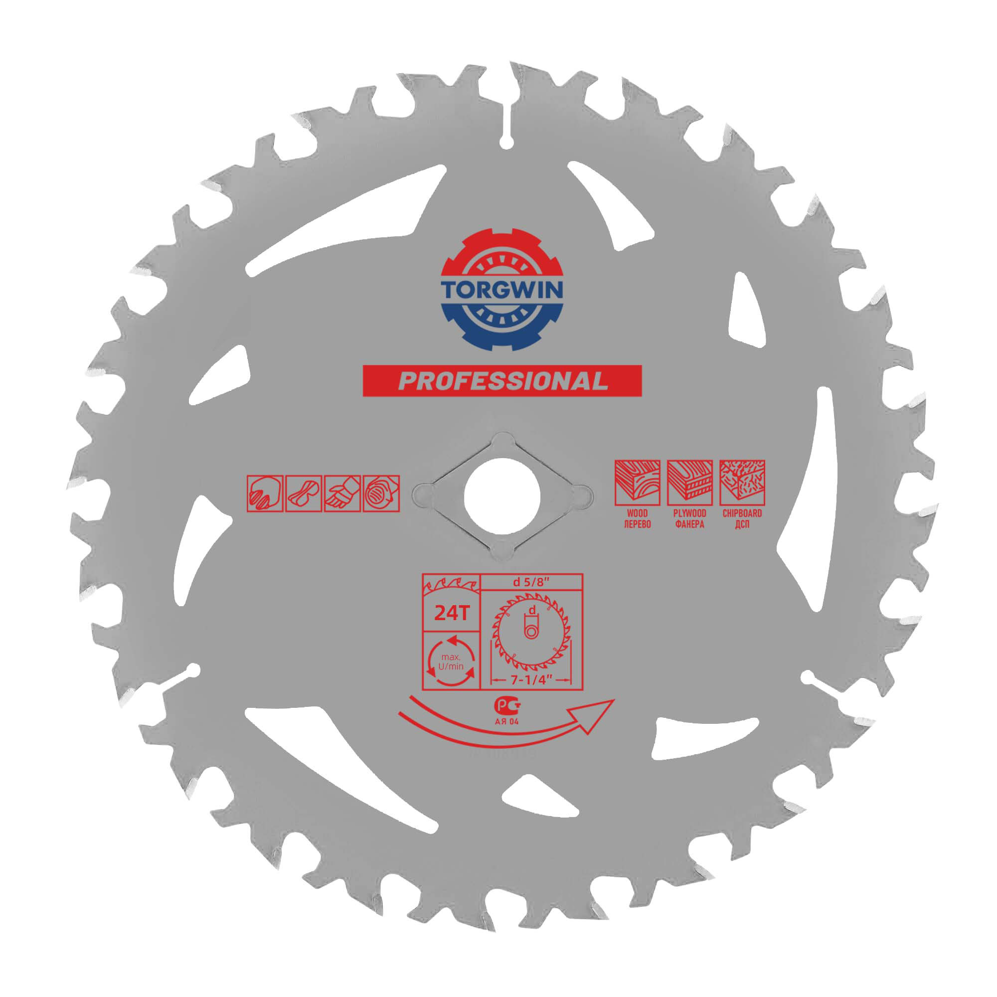 TG 7-1 / 4 ing. 24T Circular Saw Blade